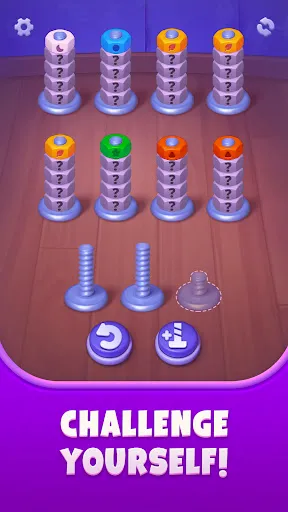 Скриншот 3 — Nuts UP! Bolts Sort Puzzle