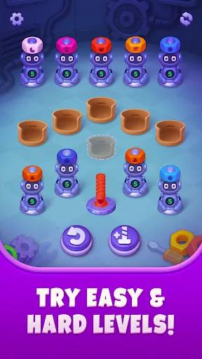 Скриншот 4 — Nuts UP! Bolts Sort Puzzle