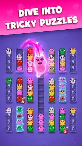 Скриншот 3 — Kitty Sort: Twisted Tails