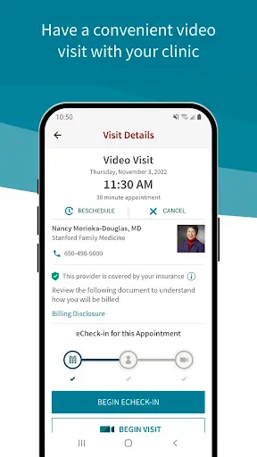 Скриншот 2 — Stanford Health Care MyHealth