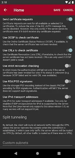Скриншот 5 — strongSwan VPN Client