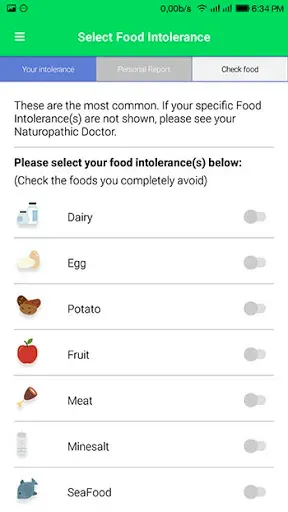 Скриншот 2 — Carroll Food Intolerance