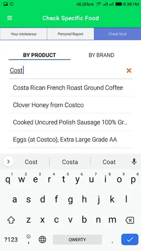 Скриншот 6 — Carroll Food Intolerance