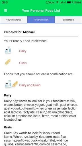 Скриншот 8 — Carroll Food Intolerance