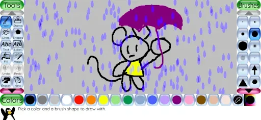 Скриншот 1 — Tux Paint