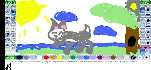 Скриншот 2 — Tux Paint