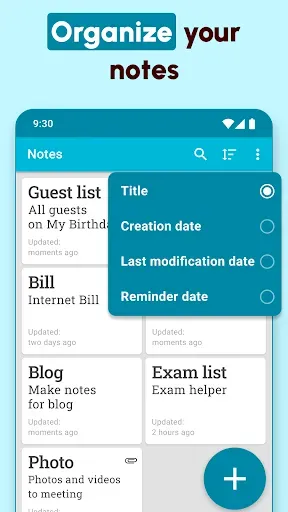 Скриншот 1 — Notes Taker - Notepad Reminder