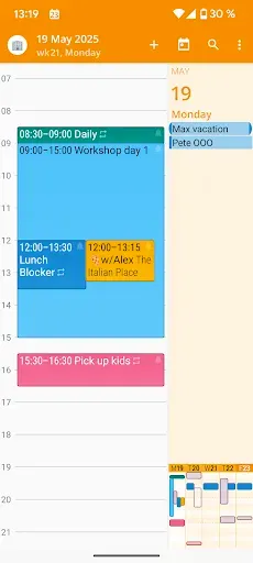 Скриншот 2 — aCalendar+ Calendar & Tasks