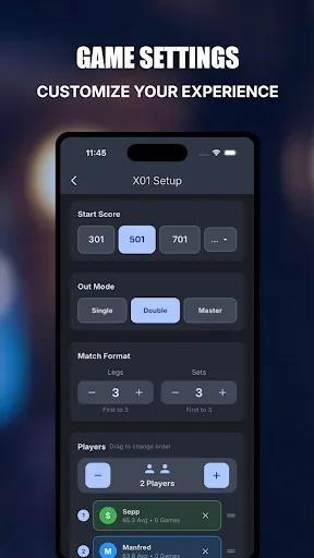 Скриншот 4 — DartScore+ Darts Scoreboard