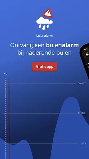 Скриншот 1 — Buienalarm: Weer & Regenradar