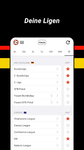 Скриншот 2 — Fußball Ergebnisse (Footy)