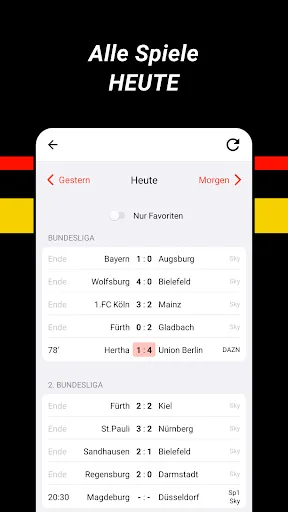 Скриншот 5 — Fußball Ergebnisse (Footy)