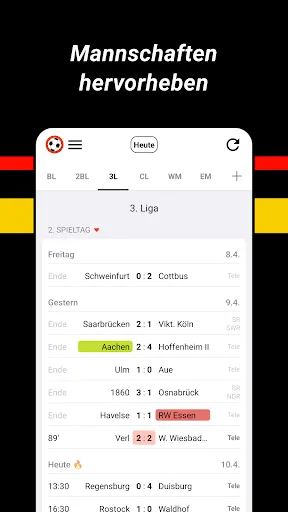 Скриншот 6 — Fußball Ergebnisse (Footy)