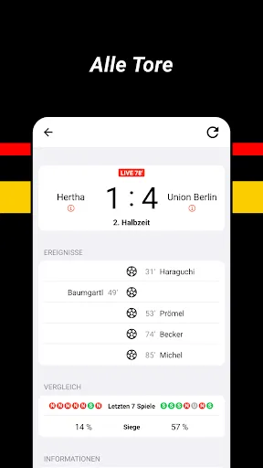 Скриншот 7 — Fußball Ergebnisse (Footy)