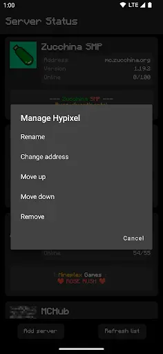 Скриншот 4 — Server Status for MC