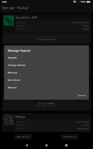 Скриншот 8 — Server Status for MC