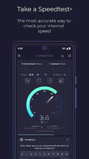 Скриншот 1 — Speedtest от Ookla