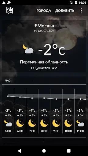 Скриншот 1 — погода в Россия