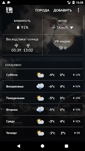 Скриншот 2 — погода в Россия