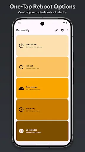Скриншот 1 — Rebootify - Root Power Toolkit