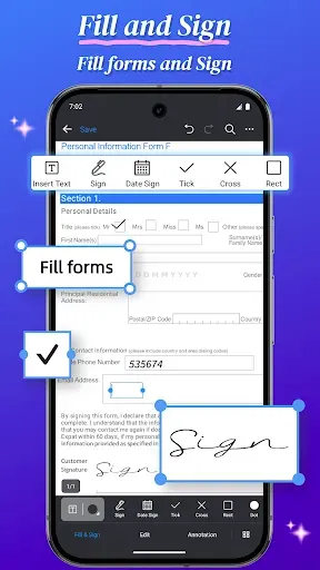 Скриншот 4 — Редактор PDF - Подпись PDF
