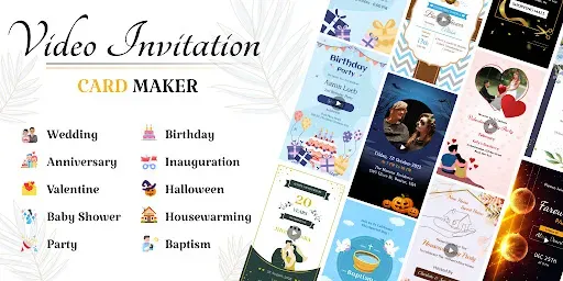 Скриншот 1 — Video Invitation Card Maker