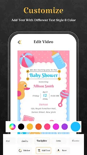 Скриншот 3 — Video Invitation Card Maker