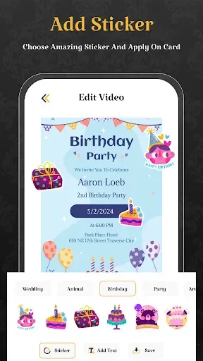 Скриншот 4 — Video Invitation Card Maker