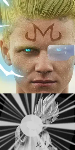 Скриншот 1 — SelfComic: Super Saiyan Photo