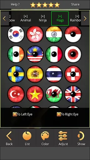 Скриншот 8 — Sharingan - Eye And Hair Color