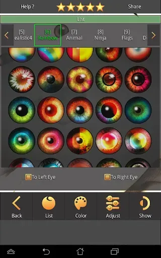 Скриншот 3 — FoxEyes - Change Eye Color