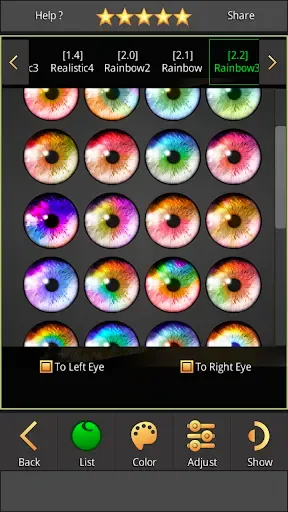 Скриншот 8 — FoxEyes - Change Eye Color