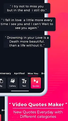 Скриншот 5 — Video Quotes Maker With Music