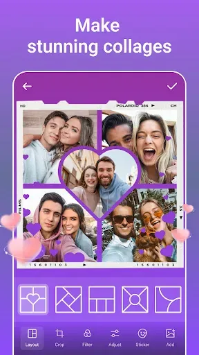 Скриншот 1 — PicsLeap–AI Photo Editor &Grid