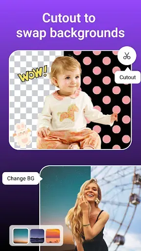 Скриншот 5 — PicsLeap–AI Photo Editor &Grid