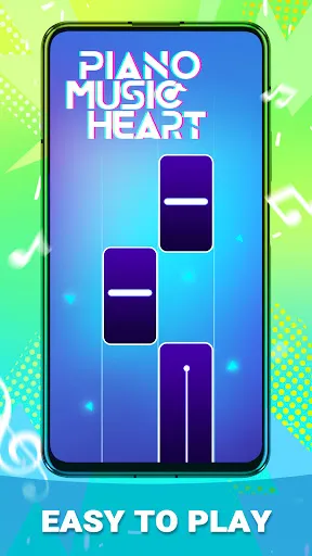 Скриншот 1 — Piano Music Heart: Pop Tiles