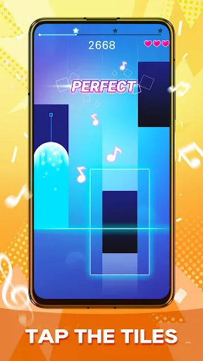 Скриншот 4 — Piano Music Heart: Pop Tiles