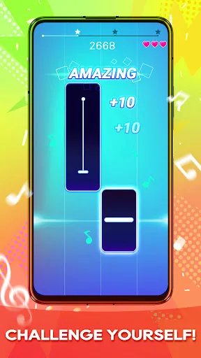 Скриншот 5 — Piano Music Heart: Pop Tiles