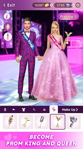 Скриншот 4 — Fashion Dress Up & Makeup Girl