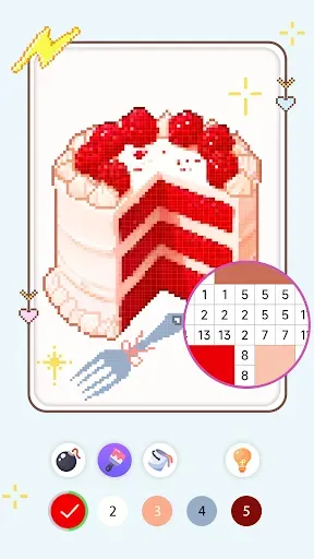 Скриншот 1 — Coloring Pixel: Pixel Art дети