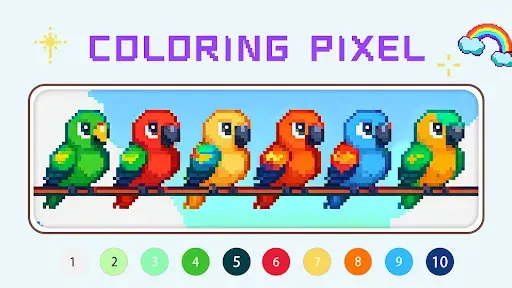 Скриншот 7 — Coloring Pixel: Pixel Art дети