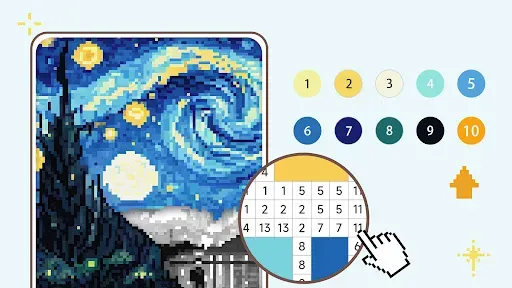 Скриншот 8 — Coloring Pixel: Pixel Art дети