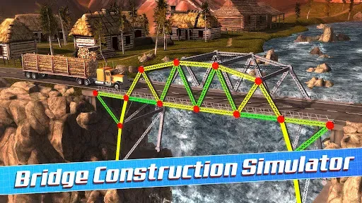 Скриншот 1 — Bridge Construction Simulator