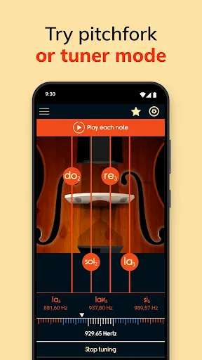 Скриншот 4 — Скрипка тюнер