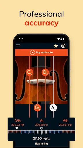 Скриншот 7 — Скрипка тюнер