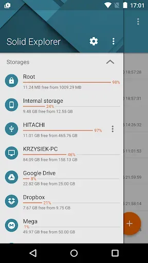 Скриншот 1 — Solid Explorer USB OTG Plugin