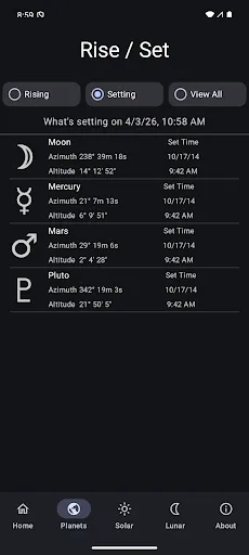 Скриншот 2 — Planet's Position