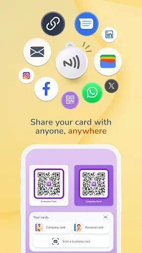 Скриншот 3 — Цифровые визитки HiHello