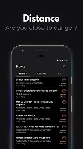 Скриншот 4 — Police Scanner - Live Radio