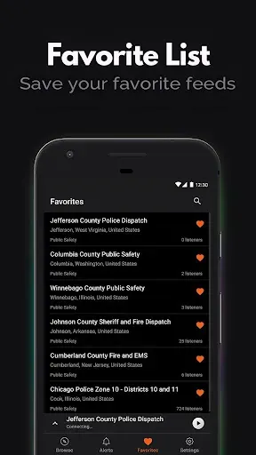 Скриншот 6 — Police Scanner - Live Radio
